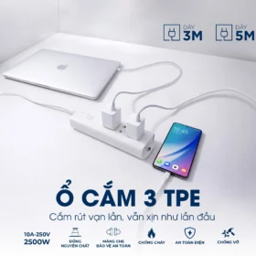 Ổ CẮM 3 TPE – CẮM RÚT VẠN LẦN, VẪN XỊN NHƯ LẦN ĐẦU